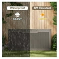 thumbnail image 3 of SONGMY 100 Gallon Resin Deck Box, Waterproof Outdoor Storage Box with Lockable Lid for Garden Tools, Patio Cushions (Light Brown), 3 of 7