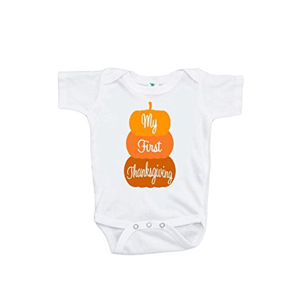 Custom Party Shop Custom Party Shop Baby Boy S My First Thanksgiving Pumpkin Onepiece 3 6 Months Orange Walmart Com Walmart Com