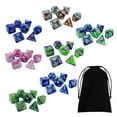 thumbnail image 2 of Juego de dados poliédricos acrílicos de 49 piezas, D8, D10, D12, D20, juguetes, dados rodantes bicolores, dados para juegos de rol, juegos de mesa KTV Estilo A Macarena dados de juego, 2 of 8