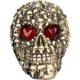 thumbnail image 3 of Luz de noche decorativa con forma de calavera luminosa LED para Halloween, con ojos iluminados por LED, para adorno (varias calaveras), 3 of 4