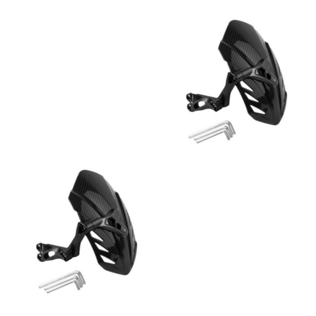 Baohd Durable And Portable Rear Wheel Mudguard For Motorcycle Safe Rear Mudguard For Motorcycle Stylish black 2Set