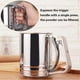 thumbnail image 2 of Stainless Steel Hand-held Flour Sifter With Handle Metal Squeezes Fine Mesh Sieve For Baking Kitchen, 2 of 5
