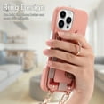 thumbnail image 3 of for iPhone 14 Pro Max Wallet Case with Elastic Card Holder & 360° Rotatable Ring Stand, Vintage PU Leather Kickstand Slim Fit Shockproof Cover with Shoulder Strap for iPhone 14 Pro Max - Pink, 3 of 9