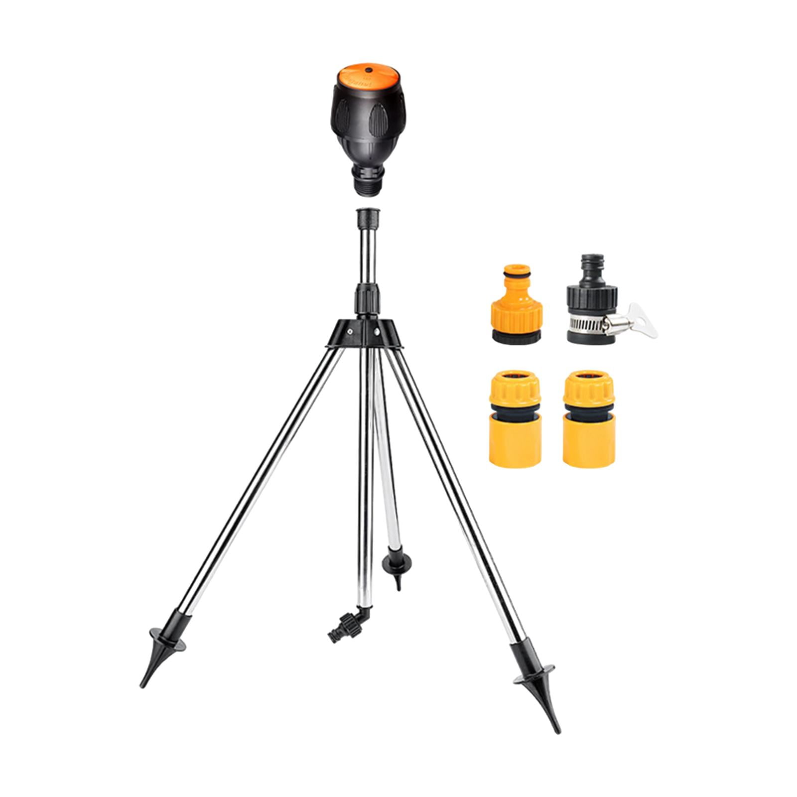 figatia Garden Tripod Sprinkler with 1/2" Quick Connect Multipurpose 360 degree Rotation and Gyration Telescoping 53cm-90cm for Greenhouse
