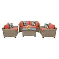 thumbnail image 2 of TK Classics Monterey Wicker 5 Piece Patio Conversation Set with Club Chair and 2 Sets of Cushion Covers, 2 of 8