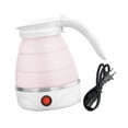 thumbnail image 3 of Caldera de agua de tetera eléctrica plegable 1200 ml de campamento pequeño compacto de ebullición rápida, almacenamiento fácil, té liviano portátil Rosa, 3 of 8