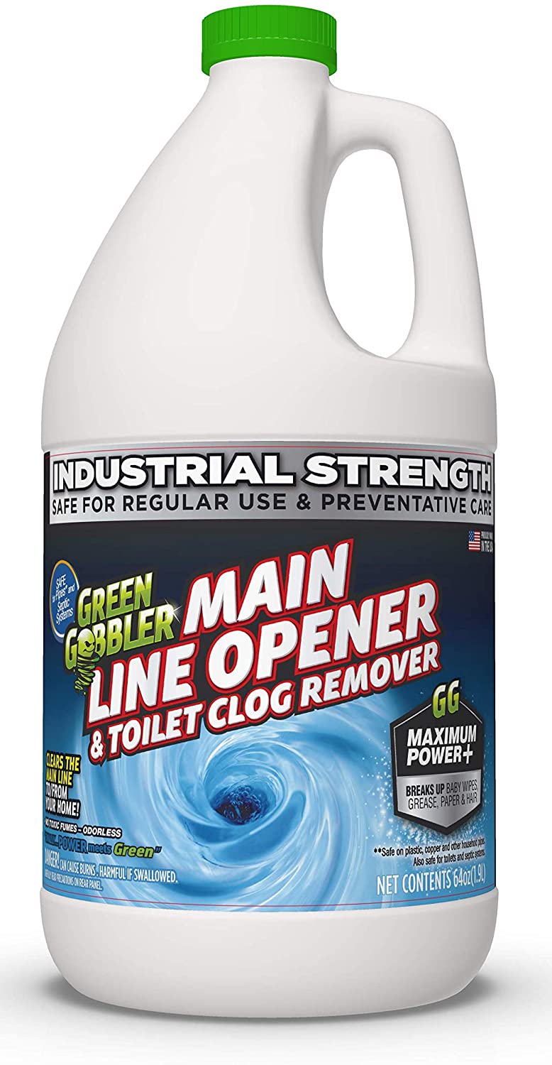 Green Gobbler Ultimate Main Drain Opener + Drain Cleaner + Hair Clog