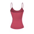 thumbnail image 2 of Basic Women Camisole Cami Built-In Shelf Bra Adjst Strap Tank Top - Junior Size, 2 of 3