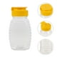 thumbnail image 4 of 4 frascos de miel vacíos, botellas exprimibles, dispensadores de miel de plástico con tapas, recipientes rellenables para condimentos, jarabe de arce, ketchup, mostaza y aderezo para ensaladas., 4 of 6