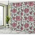 thumbnail image 4 of Ambesonne Aster Shower Curtain, Earth Tones Flower Petals Art, 69"Wx75"L, Mauve Taupe, 4 of 4
