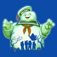 thumbnail image 2 of Boy's Ghostbusters Halloween Stay Puft Marshmallow Man  Graphic Tee Royal Blue Medium, 2 of 5