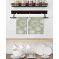 thumbnail image 3 of Geometric Kitchen Dish Towels for Drying Dishes Set of 2, Abstract Sage Green White Boho Circle Dot Waffle Weave Microfiber Hand Tea Bathroom Towels Quick Dry & Absorbent Towel 15.7x23.6, 3 of 7