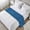 Denim blue, variant on Vintage Purple Bed Runner Scarf for Queen Size Bed, Modern Farmhouse Textured Rustic Beds Scarf Throws for Foot of Bed, Decorative Bed Runners for Bedroom Hotel Guestroom, 83"x20"