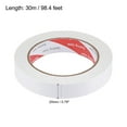 thumbnail image 2 of Uxcell 20mm x 30m/98.4ft Double-Sided Adhesive Tape Paper Backing 1 Roll, 2 of 5