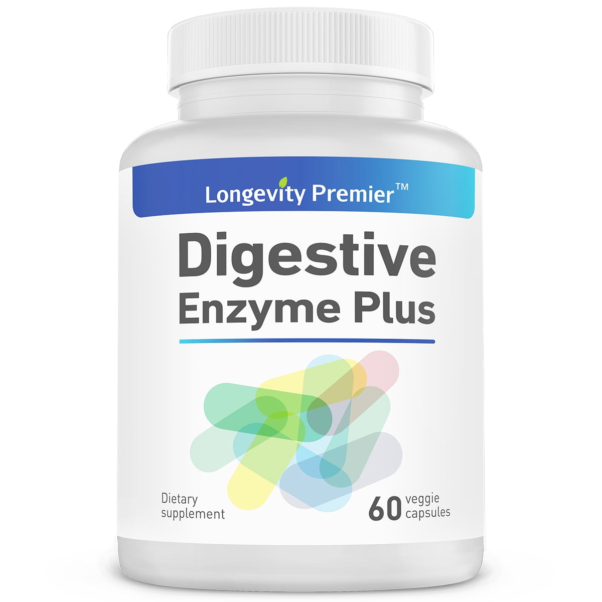 Longevity Digestive Enzyme Plus (60 Veggie Capsules)