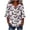 Purple, variant on Hvogkswy Halloween Shirts for Women Button Print 3/4 Sleeve Henley Shirts Loose Comfy Holiday Party Casual Shirt, Gifts for Women