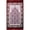 Red, variant on Modefa Turkish Islamic Ipek Floral Plush Velvet Prayer Rug Janamaz Sajjadah Namaz Seccade with Prayer Cap - Blue