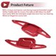 thumbnail image 4 of Accesorios interiores de extensión de palancas de cambio de volante de aleación de aluminio rojo Unique Bargains 1Set para Audi A3 2021-2023 para Audi A4 2020-2023, 4 of 6