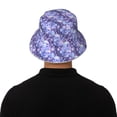 thumbnail image 5 of Honeii flower crystal Skull for Unisex Bucket Hat Waterproof Rain Hat Reversible Shiny Rave Bucket Hat for Concert Festival Boonie Cap, 5 of 6