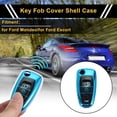 thumbnail image 2 of Funda de Llave de Coche de Silicona TPU Azul Destacado Única para Ford Mondeo/ para Ford Escort - Funda de Control Remoto de 3 Botones, 2 of 6