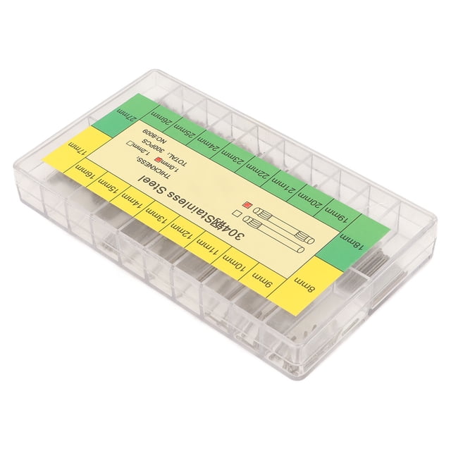 Barra de resorte para correa de reloj 8-27 mm profesional 300 piezas pasador de enlace para correa de reloj 10 mm de espesor con caja de plástico transparente para relojeros ANGGREK Otros