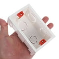 thumbnail image 5 of LOLIPPYY 5-Pack White Plastic Flush Mount Electrical Boxes for and Sockets Wiring Installation, 5 of 7
