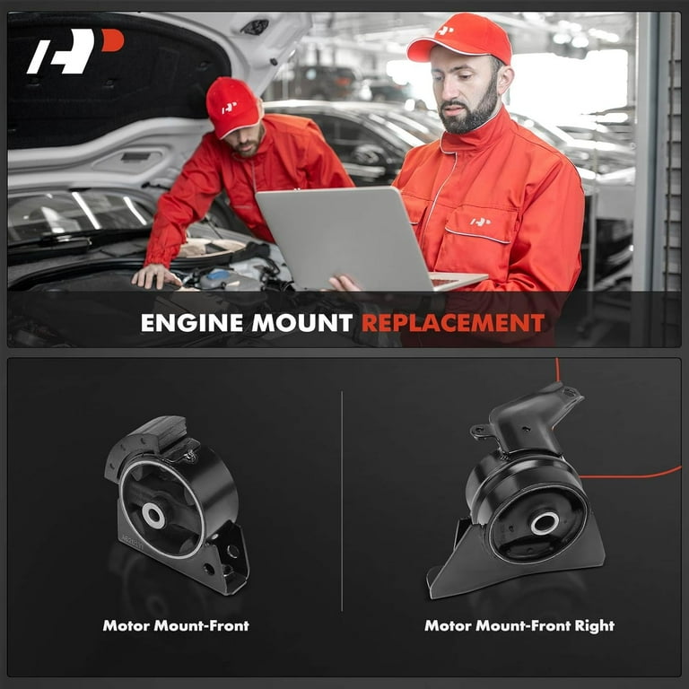 Front & Rear Motor Mount Set For 1993-1997 Geo Prizm 1.8L (Automatic) – 2-Piece Kit