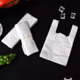 thumbnail image 2 of 100 White Bags, 20Cm×32Cm (≈8Inch×12.6Inch) Regular Size Disposable Tote Bags For Shopping, Grocery, Takeout, Storage - Lightweight And Durable With Handles For Daily Use,, 2 of 7