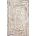 thumbnail image 2 of SAFAVIEH Braided Daphne Geometric Cotton Reversible Area Rug, Ivory/Multi, 6' x 9', 2 of 11
