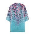 thumbnail image 5 of Cyber&Monday Deals Dyegold Women's Beach Kimono Coverup Sheer Chiffon Cover Ups Casual Loose 3/4 Sleeve Floral Open Front Boho Cardigan Tops, 5 of 5