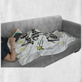 thumbnail image 6 of Dream Soft Flannel Fleece Throw Blanket, Dont Quit Your Daydream Positive Life Message with Yellow Shaded Stars, Cozy Plush for Indoor and Outdoor Use, 50" x 70", Yellow Black and White, by Ambesonne, 6 of 6
