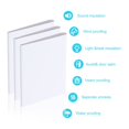 thumbnail image 4 of Phenofice 25pcs Seal Gaps Door Draft Stopper Weather Strip White Polyurethane Rubber for Renters, 4 of 8
