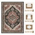 thumbnail image 6 of FEELHOME 5'x7' Traditional Area Rugs, Washable Rug for Living Room Bedroom Dining Room, Soft Carpet Non-Slip Indoor Rug for Office, Floor Rug for Home Decor Red, 6 of 7