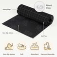 thumbnail image 6 of Small Round Rug 3Ft, Black Plaid Grid Non-Slip Washable Circle Rugs Carpet, Modern Abstract Dark Checkered Indoor Outdoor Rug Floor Mats Throw Runner for Bedroom Living Room Bathroom, 6 of 8