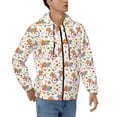 thumbnail image 4 of Zip Up Hoodies for Men - Vintage Autumn Pumpkins Long Sleeve Comfrt Men'S Fashion Hoodies & Sweatshirts, Jackets for Men Hoodies Pullover Clothing Clothes with Pouch, 4 of 5