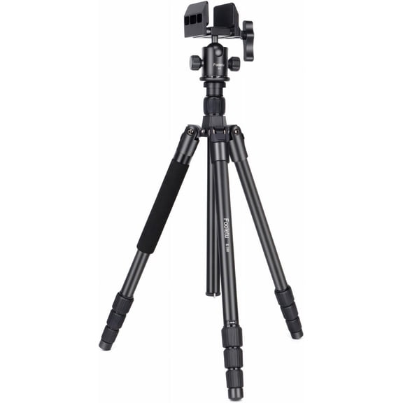 Aluminum Shooting Tripod - Rifle Rest with Saddle Clamp Head, 360 Rotate, 24"-65" Monopod Bipod Support