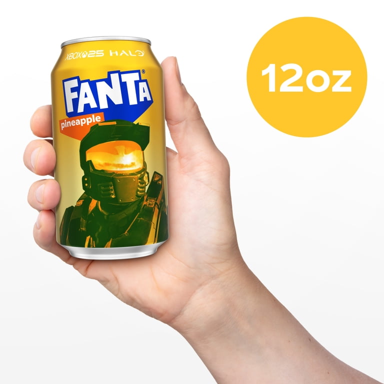 Fanta, Pineapple Soda, 12 fl oz, 12 Pack Fridge Pack - Walmart.com