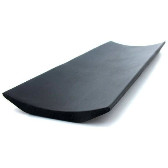 BambooMN Small Bamboo Wooden Black Rectangle Sushi Serving Tray Plate - 7" x 2.8" - 10 Pieces