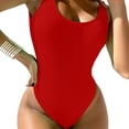 thumbnail image 1 of Toystoory Mono de mujer Traje de baño Verano sin espalda Traje de baño Ropa de playa Rosa L Traje de baño Rojo METRO, 1 of 6