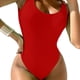 thumbnail image 1 of Toystoory Mono de mujer traje de baño de verano sin espalda sin mangas traje de baño ropa de playa ropa de deportes acuáticos al aire libre Traje de baño Rojo METRO, 1 of 6