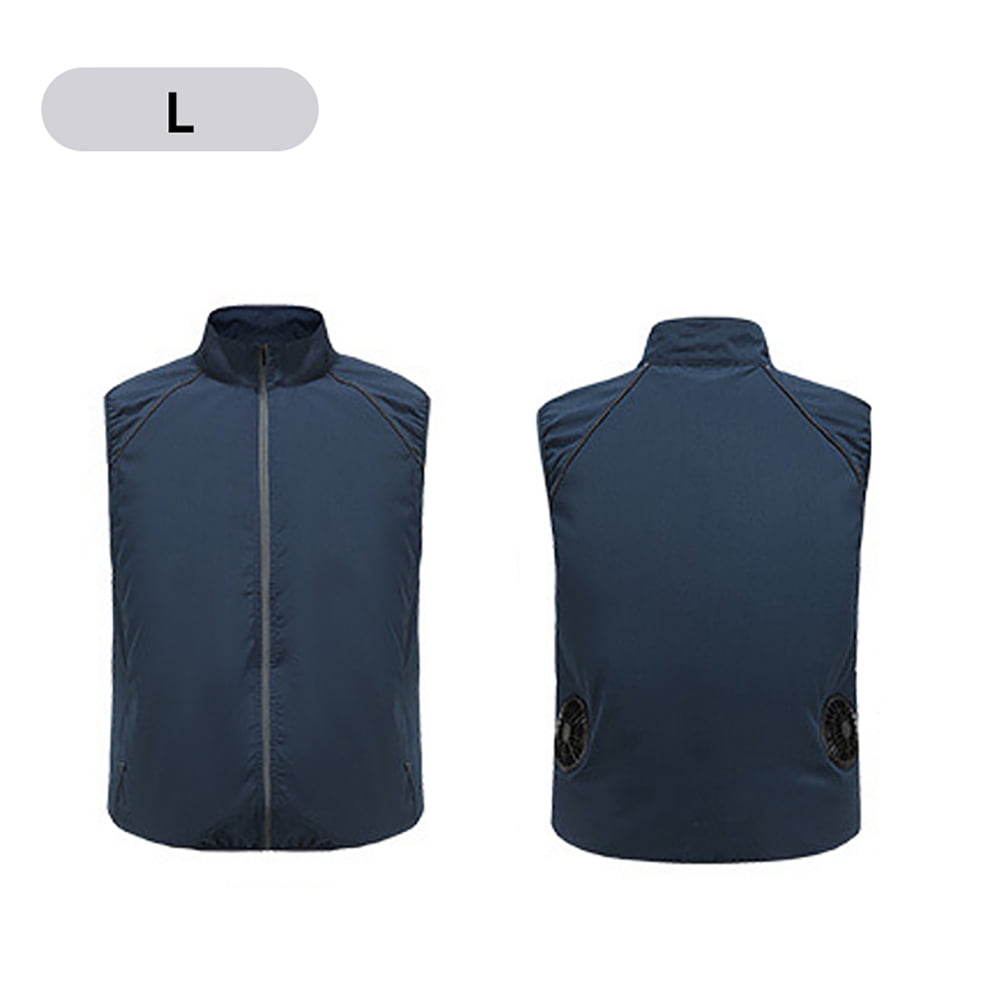 Outdoor Cooling Air Conditioning Suit L Navy Blue Cooling Vest Air