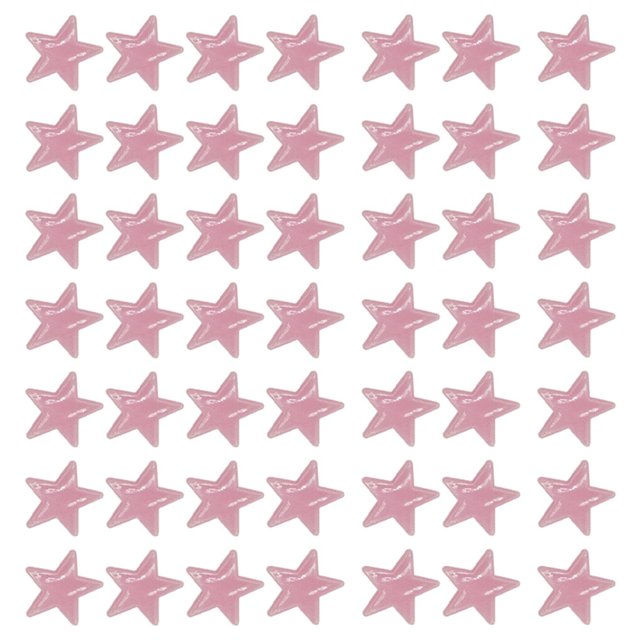 Toystoory 100 Uds pegatinas de estrellas coloridas pegatinas brillantes para pared pegatinas de pared de estrellas de plástico parche Kits de decoración para fiestas Rosado 3 cm 100 piezas