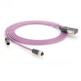 thumbnail image 1 of Generic CAN Bus CANopen PLC adapter 35° DB9 to M12 A Code 5Pin Cable for Gateway to Fieldbus Compatible with SUBCON-PLUS-CAN/35/PG/M12, 1 of 1