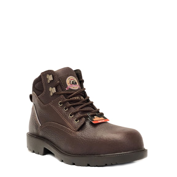 Brahma Men's Renovate 6" Steel Toe Black Leather Work Boots