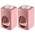 thumbnail image 1 of FRCOLOR toothpaste squeezer Automatic Toothpaste Dispenser Squeezer Made from Wheat Stalk Material Pink Wall Mount for Storage Use Small Size 2PCS,3.74"X2.28"X2.17", 1 of 5