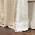 thumbnail image 4 of Linen Textured Pinch Pleat Curtain for Living Room, Room Darkening Window Curtain Panel for Bedroom, Privacy Drape with Double Layer (72 x 84 Inches, 1 Panel, Sand Beige) outdoor curtains, 4 of 6