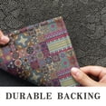 thumbnail image 6 of Multicolor Ethnic Patchwork Pattern Door Rugs,Washable Non Slip Door Mats Indoor,Decorative Door Mats,Entry Mat Indoor for Entrance,Bedroom,Kitchen,Bathroom,17"x30", 6 of 6