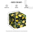 thumbnail image 4 of Tissue Lemon Fruits Flowers Leaves Box Cover Holder, Square by Xecao - Leather Decorative Organizer for Tabletop, Bathroom, Car, Office, 4 of 8