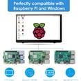 thumbnail image 3 of Monitor HAMTYSAN Raspberry Pi de 7 pulgadas HDMI 800x480 LCD, 3 of 8
