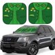 thumbnail image 1 of Balery St Patrick's day Parasol para parabrisas de coche de 2 piezas | Parasol plegable para parabrisas delantero de coche para la mayoría de sedanes-Large, 1 of 6